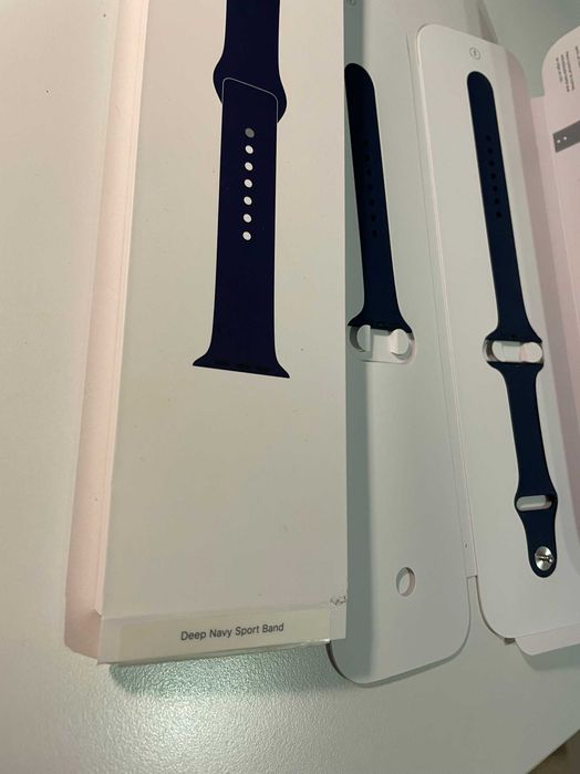 NOWY ORYGINALNY pasek Apple Watch 2/3/4/5/6/7/8/9 granatowy