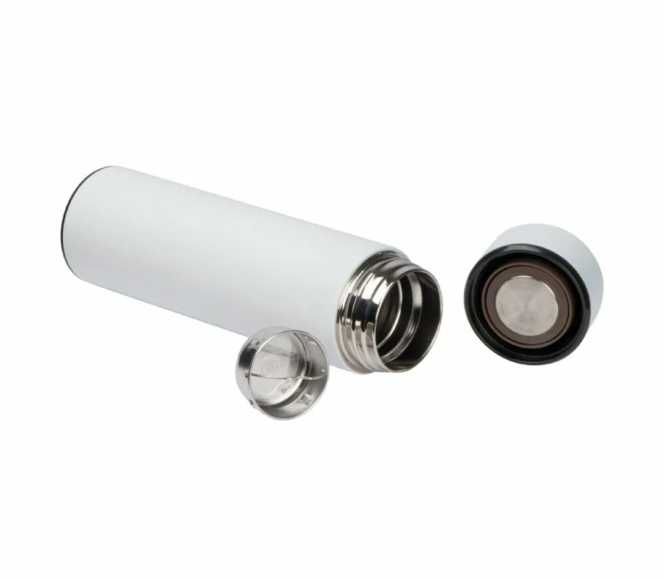 Kubek termiczny termos z wyświetlaczem LCD 500ml biały