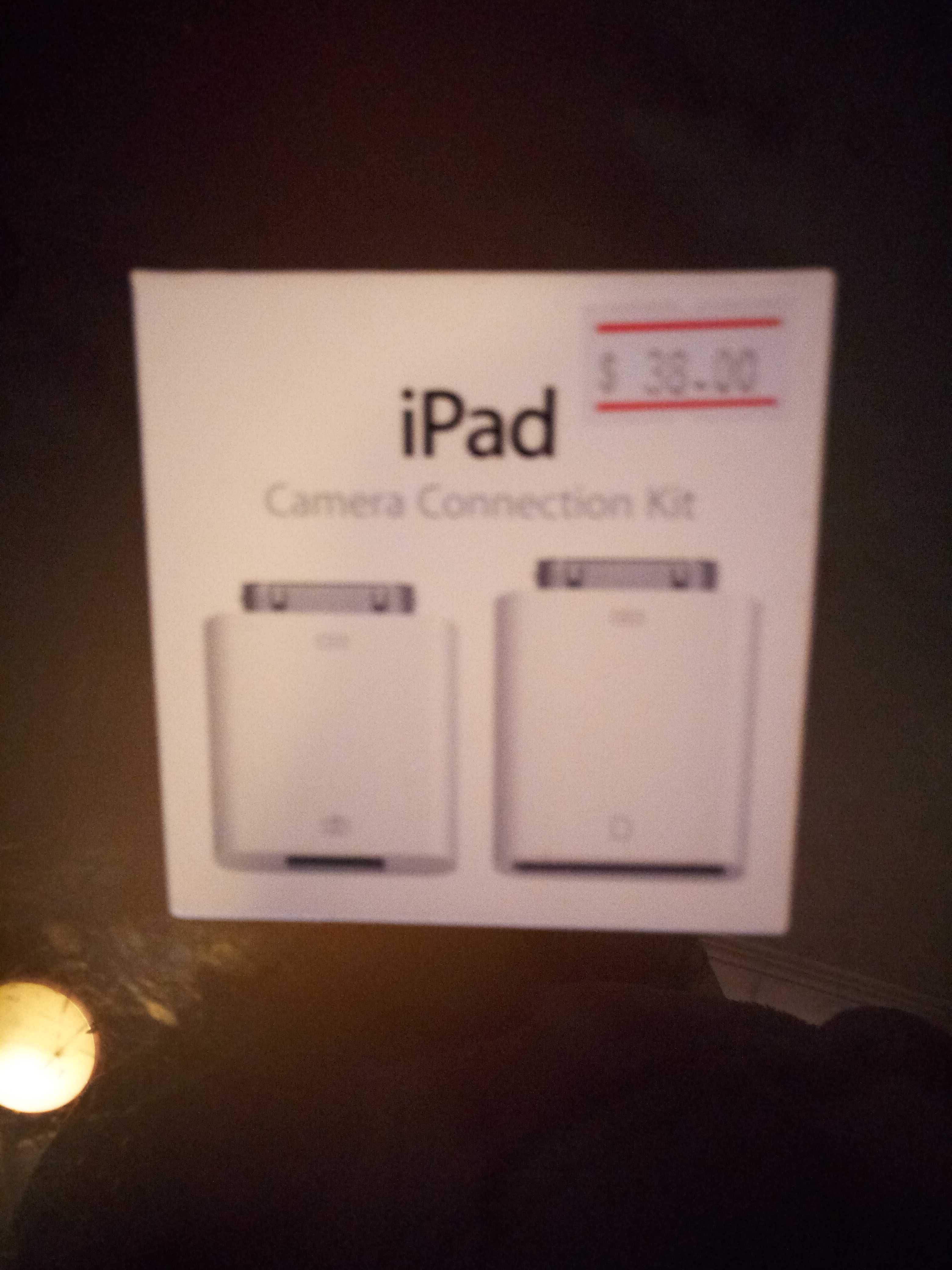 ipad camera conection kit novo selado