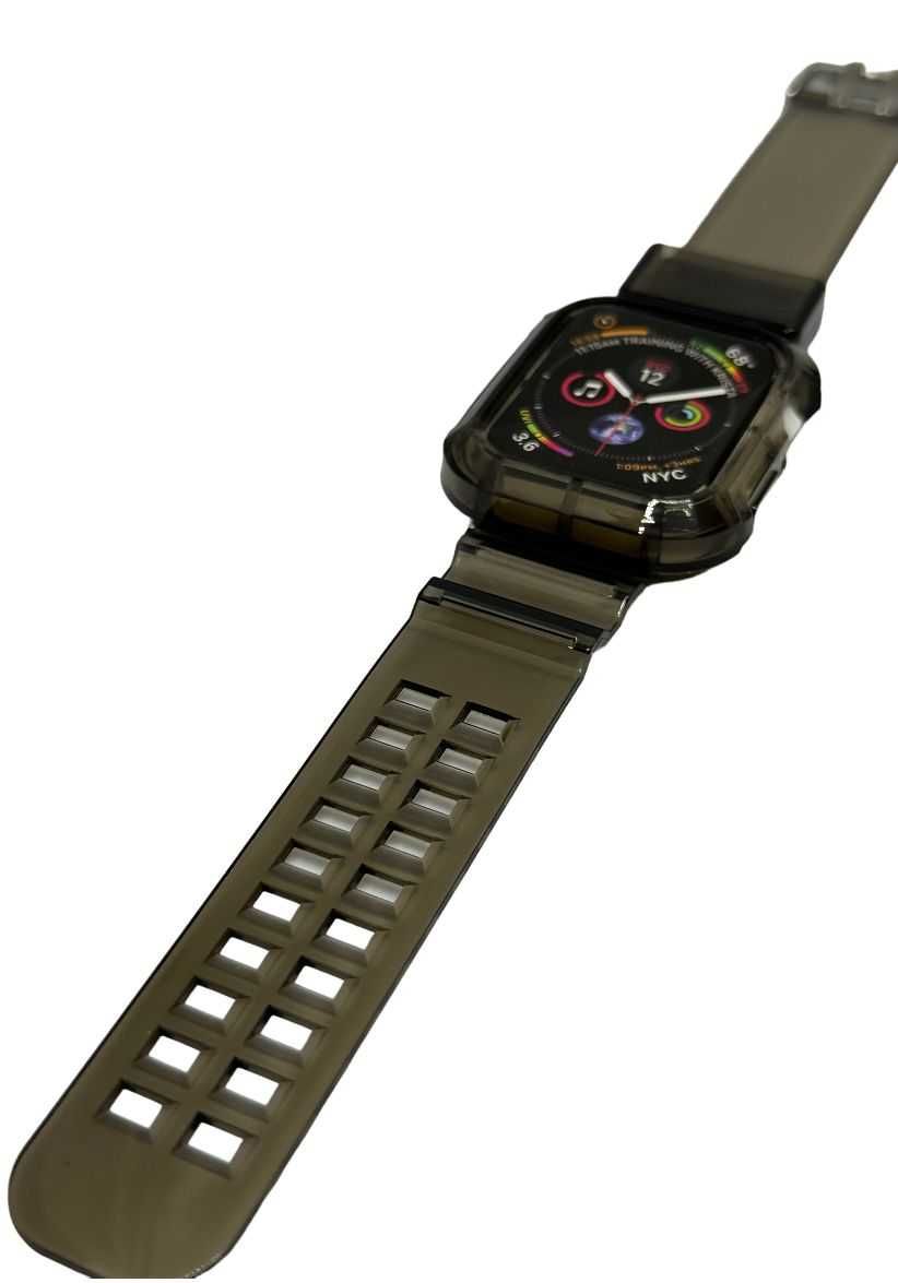 Apple Watch 42/44/45mm Opaska Silikonowa Pasek Obudowa Szara kod 1610