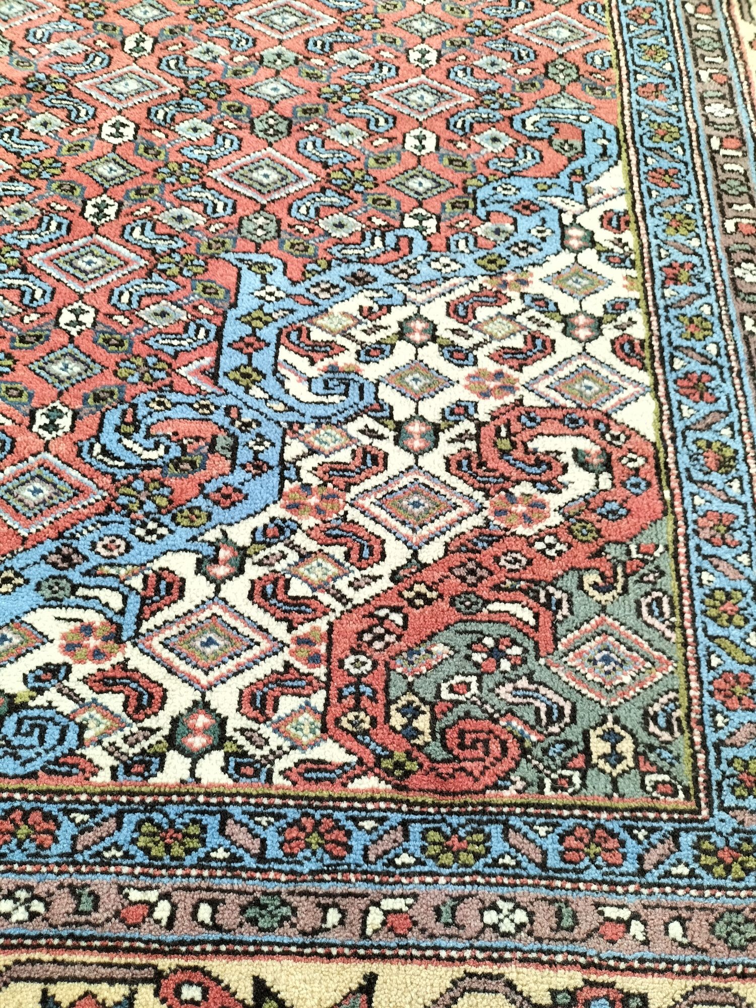 Niespotykany Perski Meschkin ręcznie tkany wełniany dywan 206x300cm