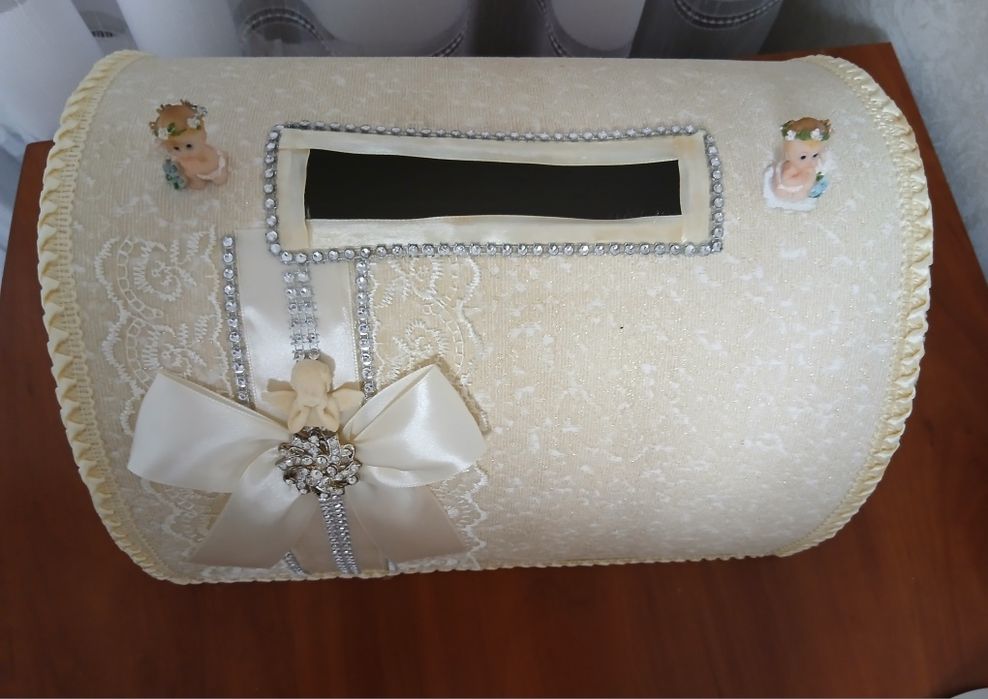 Коробка для грошей, подарунка на хрестини