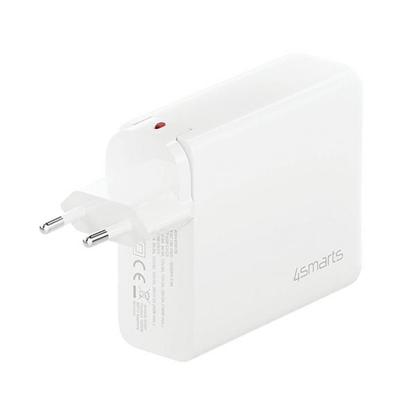4smarts Ładowarka sieciowa 200W GaN FlexPro 4xUSB-C biała/white 544200