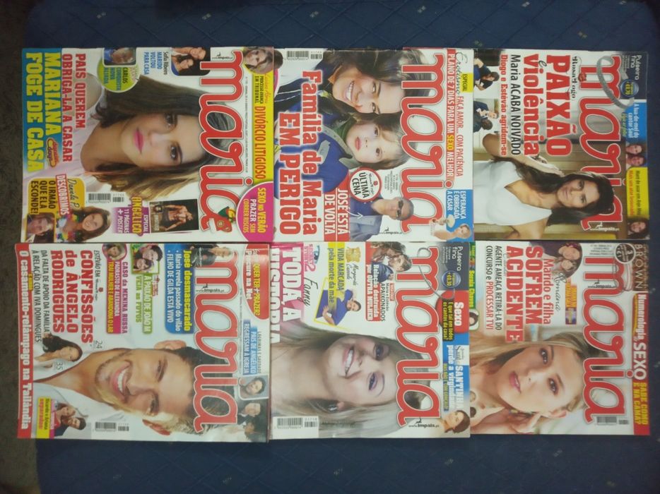 REVISTAS :  Ana, Mariana, Maria e Tele Novelas