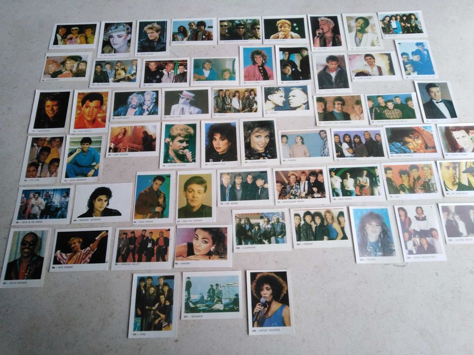 Cromos Discos Douro 52 diferentes+50 Saquetas Fechadas Cantores/Bandas