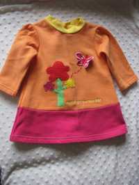 Super sukieneczka sukienka AGATHA RUIZ DE LA PRADA BABY 70 cm tj. 9 m.