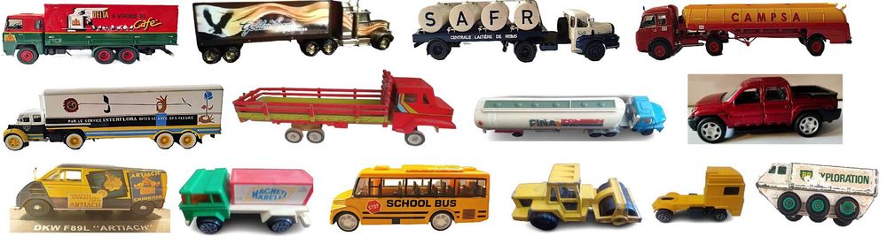 Brinquedos-Camiões e Furgonetas – Diversas Escalas