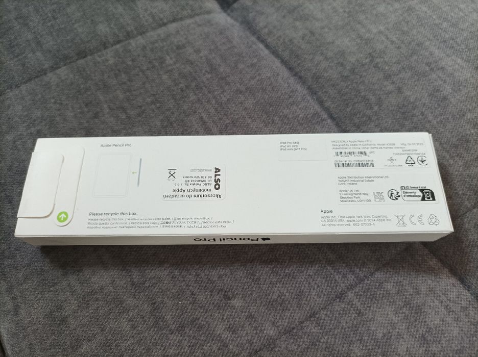 Nowy, oryginalny, zaplombowany Rysik Piórko Pencil Pro do iPada Air/Pr