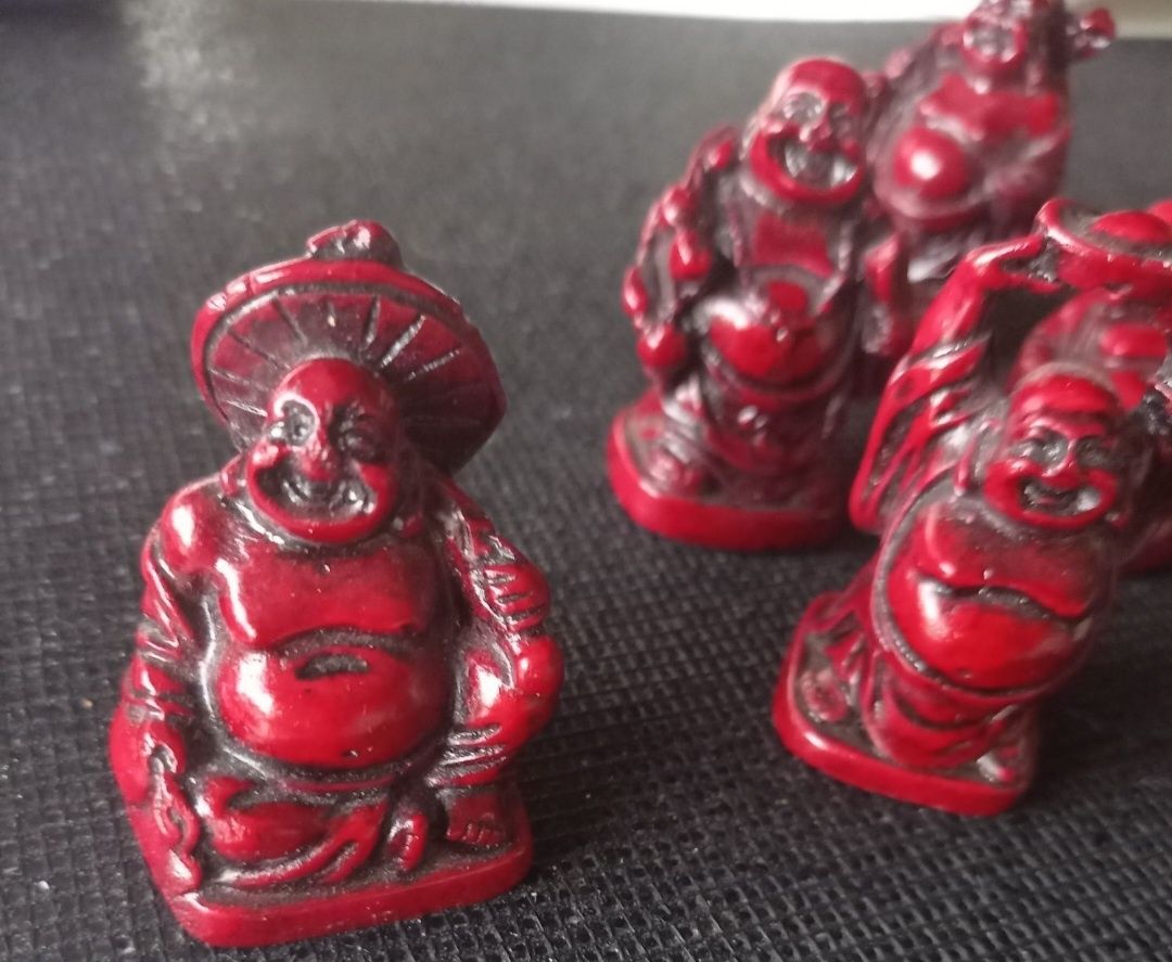 Budda zestaw 5 figurek śmiejący się Budda.