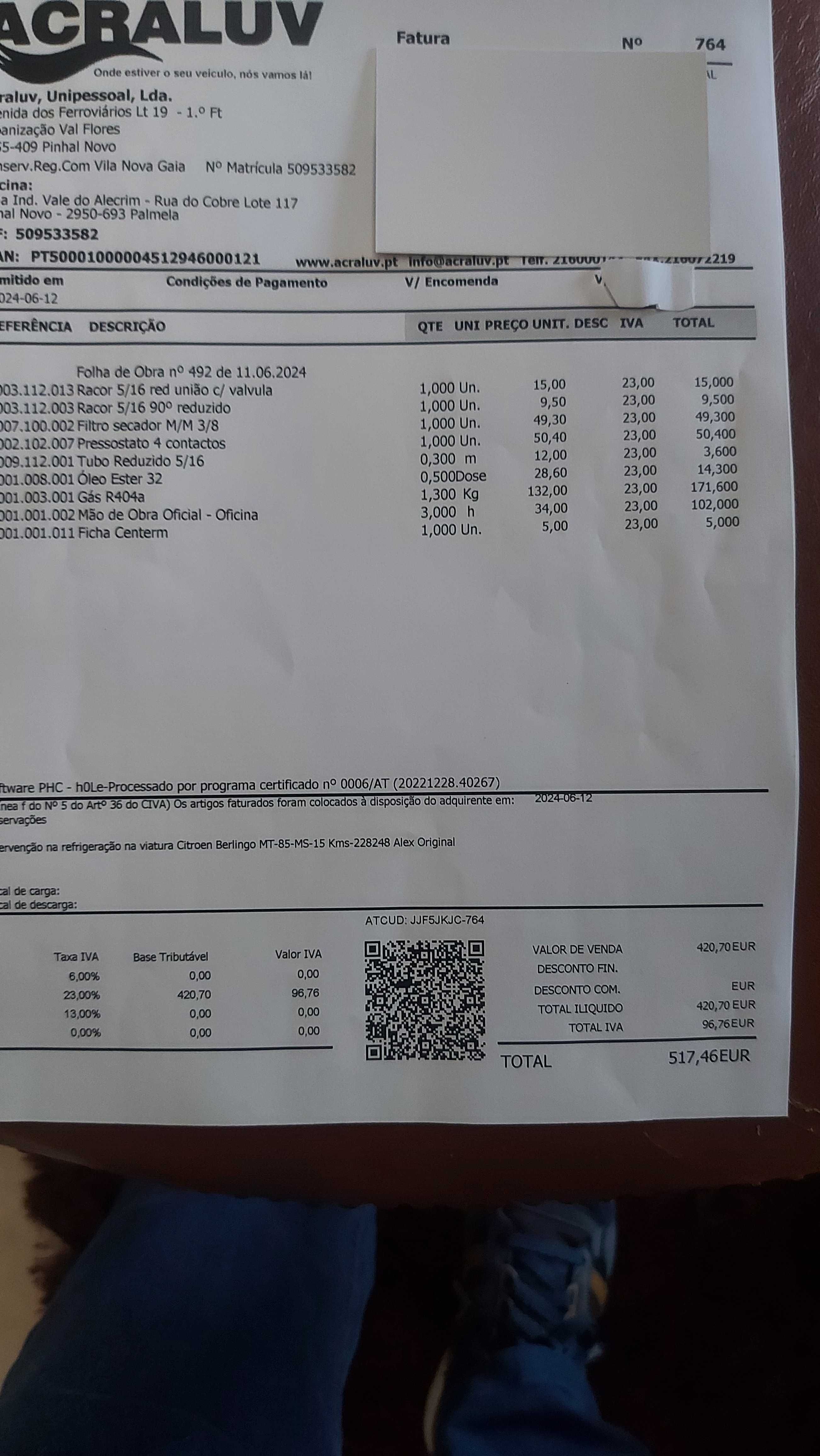 Citroen Berlingo 1.6 HDI  C/ Frio  e Iva dedutível