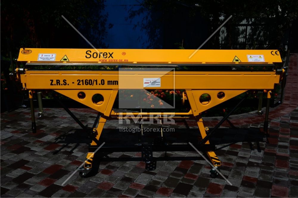 Листогиб Sorex ZGR 2160, листогиб ручний, листозгинальний верстат