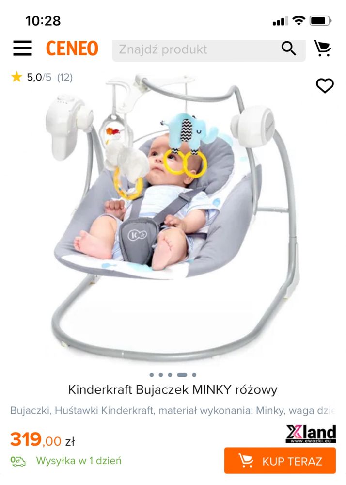 Hustawka kindercraft bujaczek