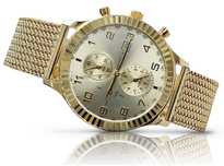 Złoty zegarek 14k 585 z bransoletą męski Geneve mw007y&mbw014y Wrocław