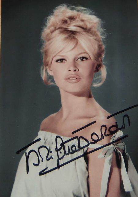 Brigitte Bardot - oryginalny autograf !