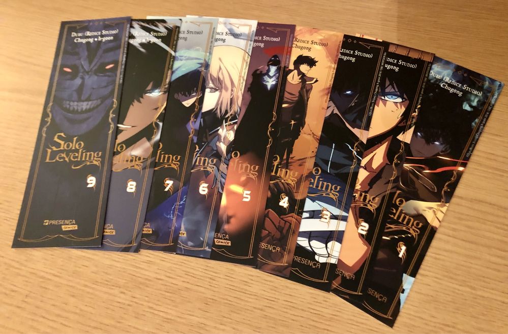 Colecão de 14 Marcadores de Livros ( Solo Leveling )