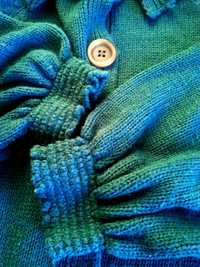sweter rozpinany  44/46 duży rozmiar bufiasty rękaw #vintage