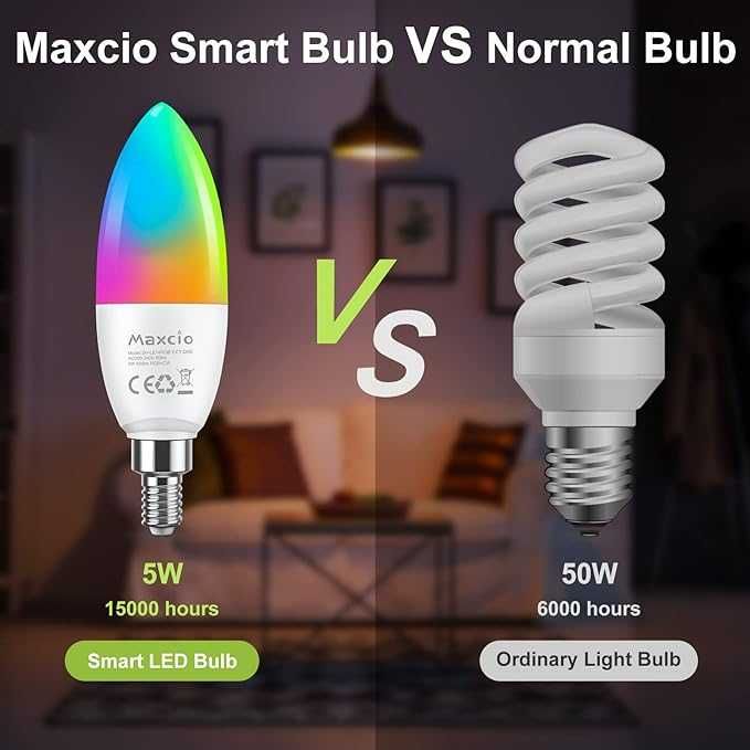 Żarówka inteligentna LED 5 W E14 Maxcio