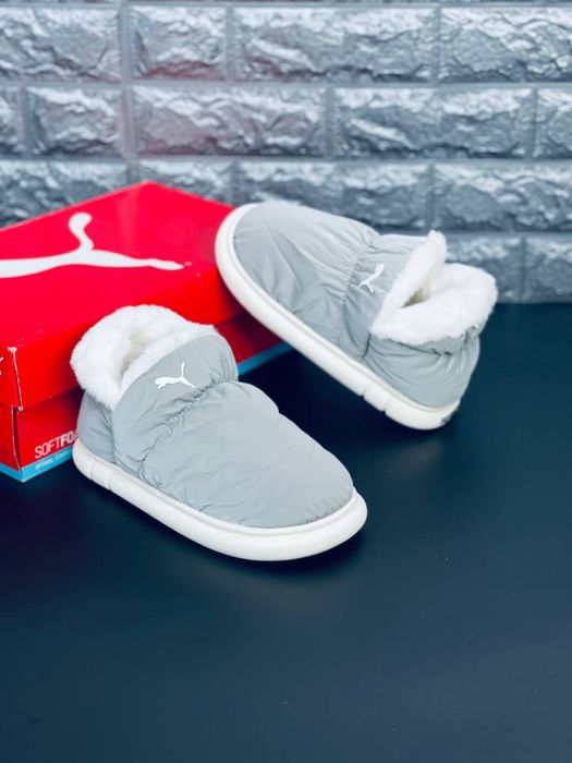 Тапочки зимние Пума мембрана Gore-Tex водонипроницаемые дутики Пума