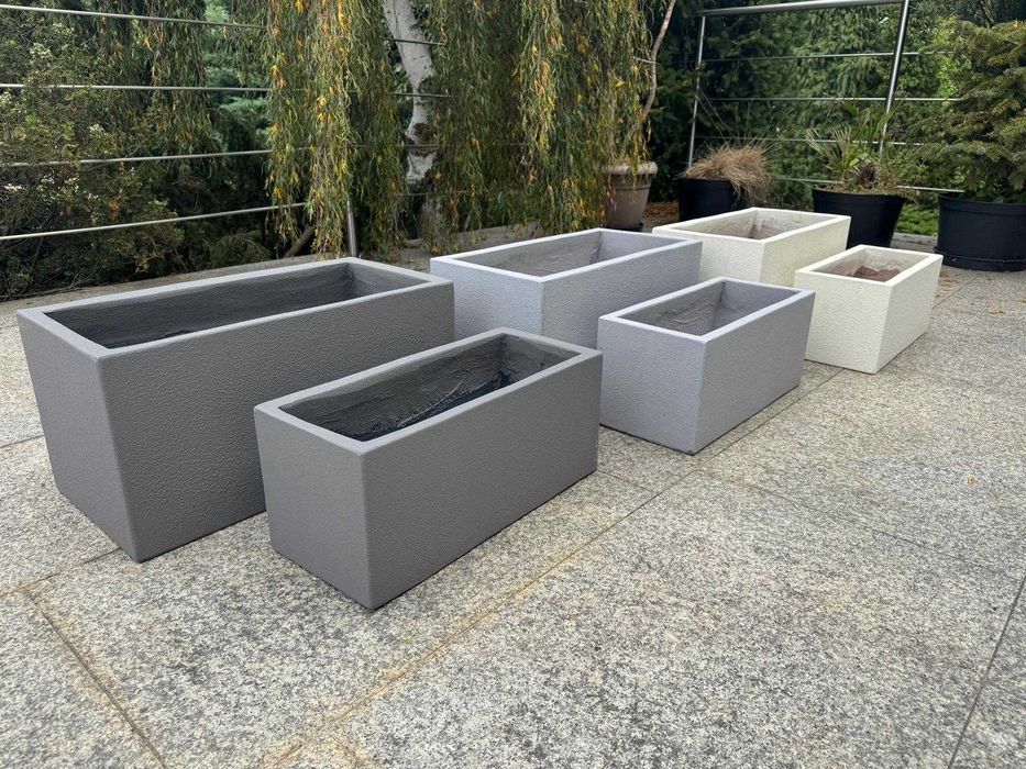 Doniczka Ogrodowa Donica Osłonka Z Włókna Szklanego Różne Rozmiary