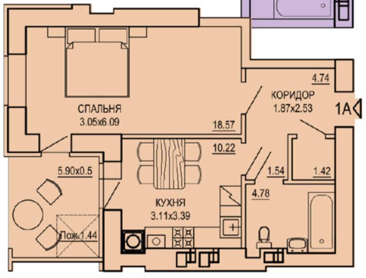 Продаж квартири у розтермінування у новому ЖК у центрі міста.