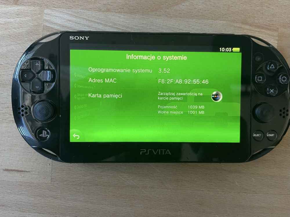 PlayStation ps Vita slim system 3.52
