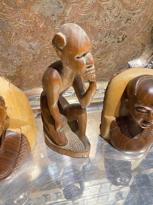 Esculturas Tribais ibinda Anos 60 Cabinda 11 cm