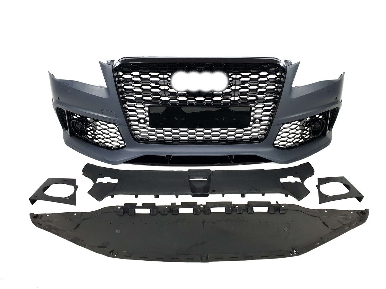 Передній бампер ( в стилі RS ) V1 на Audi A8 D4 2010-2014