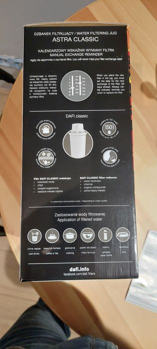Dzbanek filtrujący Astra classic kolor antracyt