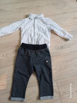 Elegancki komplet dla chłopca koszula + spodnie rozm. 86