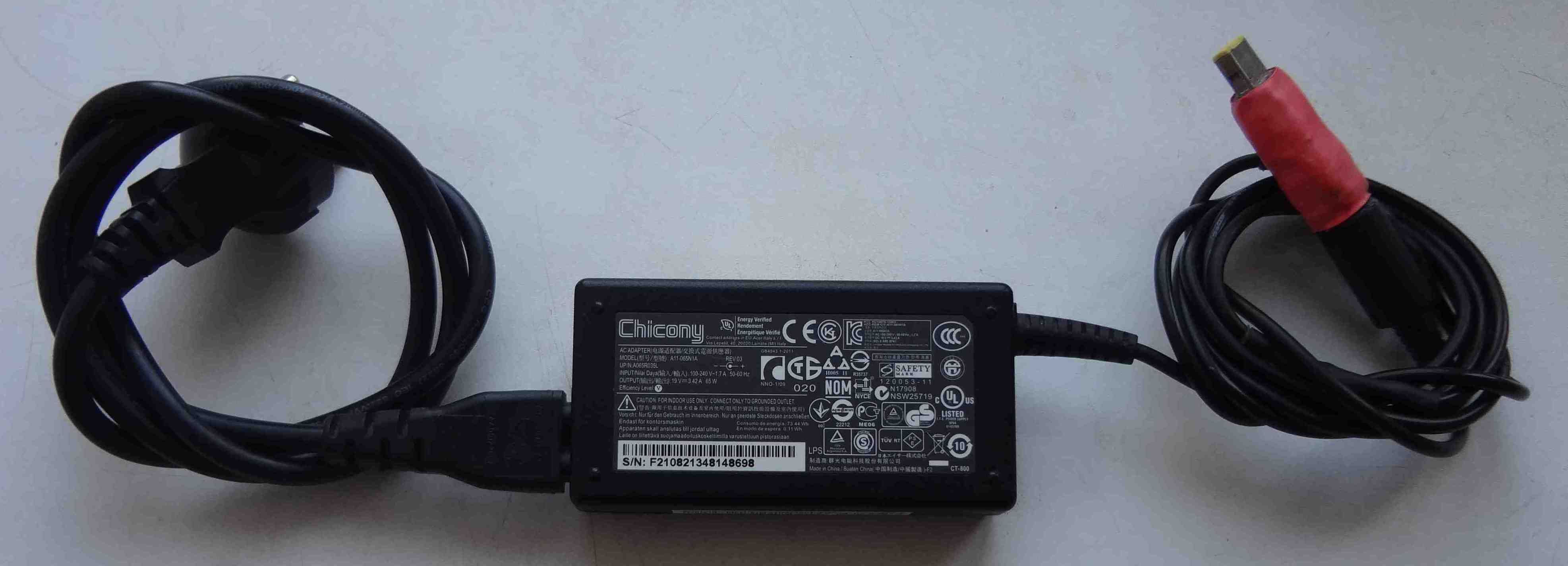 Блок питания Chicony 19V 3.42A A11-065N1A адаптер, под Lenovo
