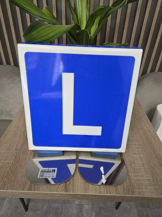 Plafon L Elka do nauki jazdy magnetyczny