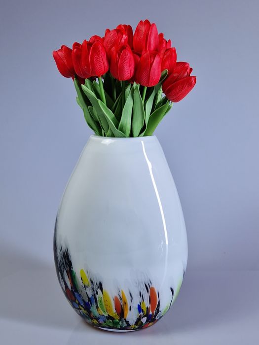 Zestaw szklany wazon I ślimaczek