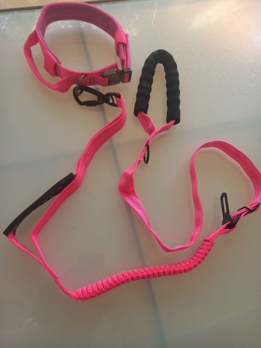 Obroża +smycz dla psa stan nowy