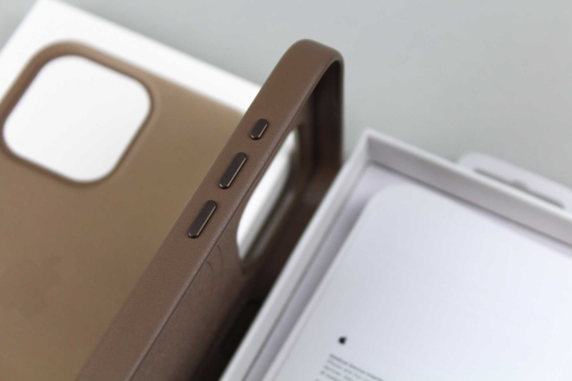 Чехол Leather Case iPhone 16 Pro / Max (Magsafe | Animation)