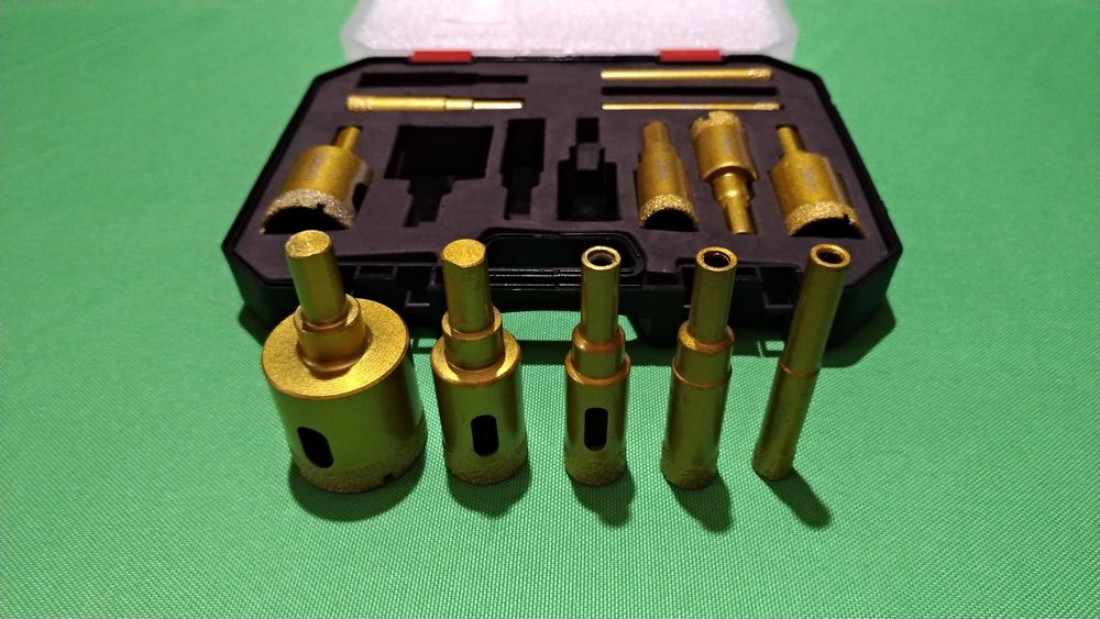 Коронки алмазные набор (6-35мм) Корончатые сверла набор 12шт