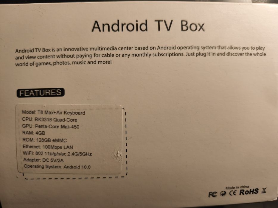 Box Android - Tictid T8 Max
