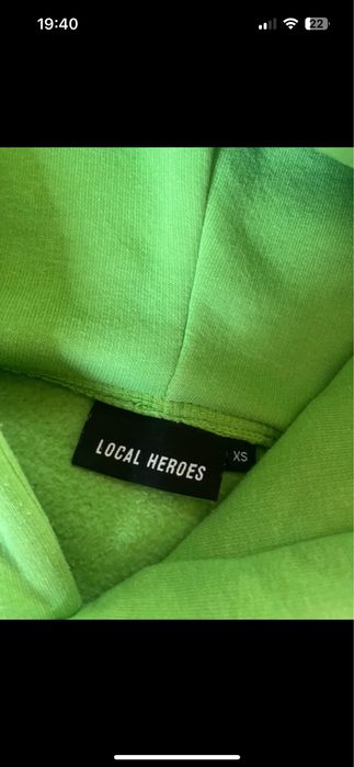 Bluza zielona różowa local heroes xs