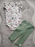 Zestaw na lato/body i spodenki 3/4/kwiaty/Helen/r.98
