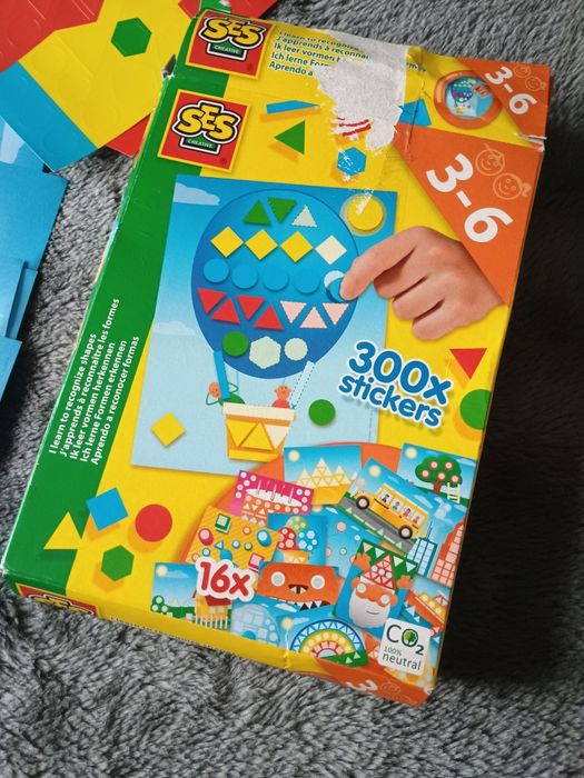 Zestaw do wyklejania do nauki kształtów