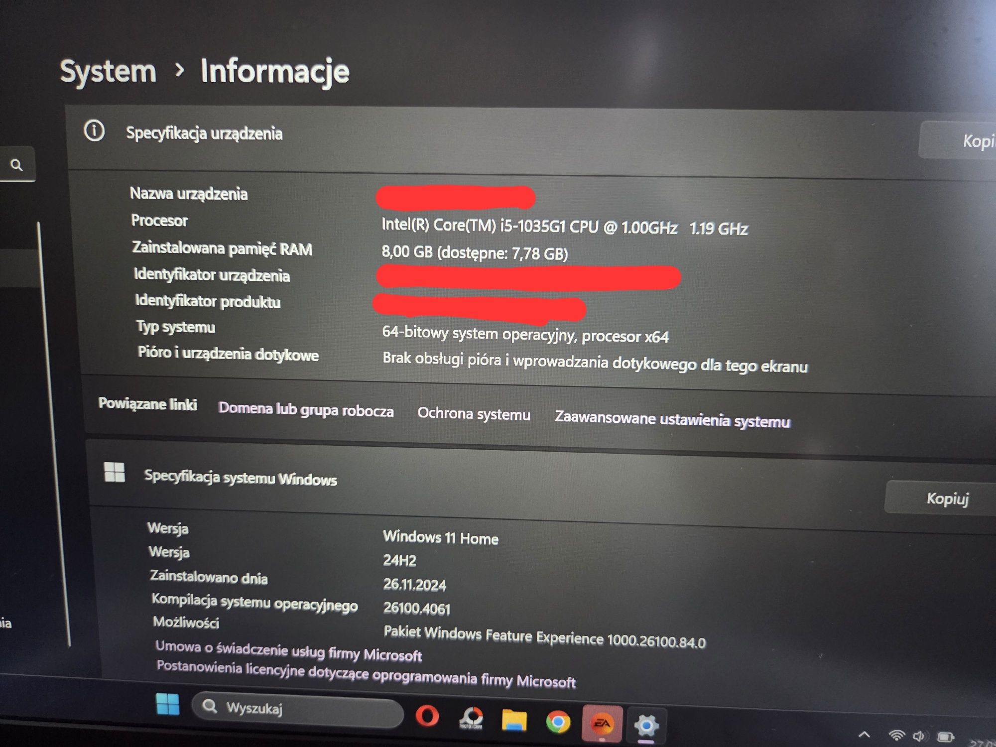 Laptop hp pavilion 14" win 11 intel i5 1035G1 8GB 512GB