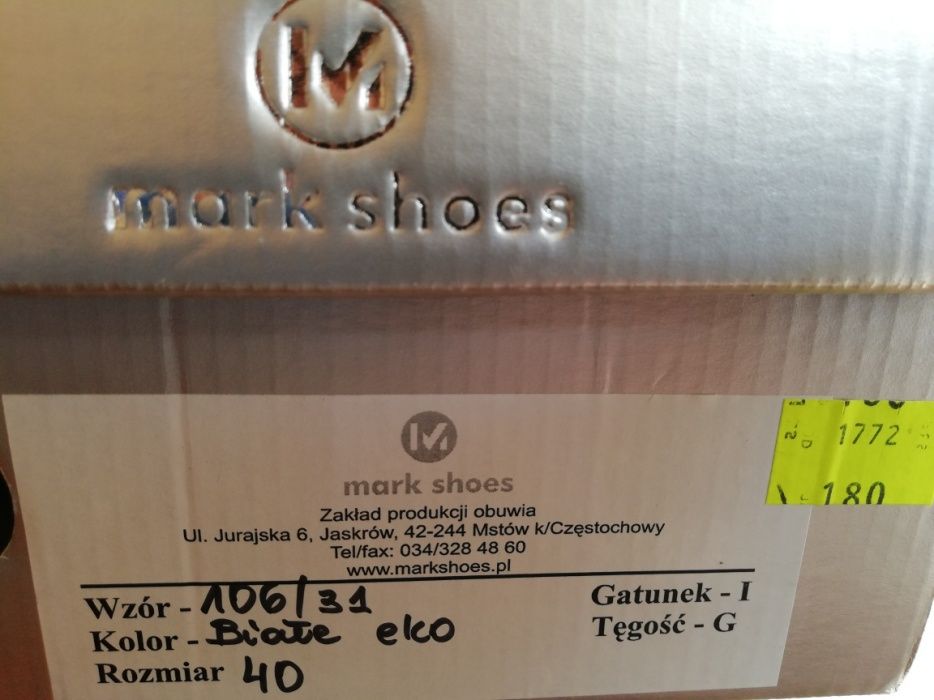 Buty ślubne mark shoes roz.40