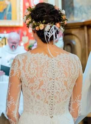 rustykalna suknia ślubna Sabe Fez, boho