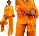Костюм атласний Zara помаранчевий