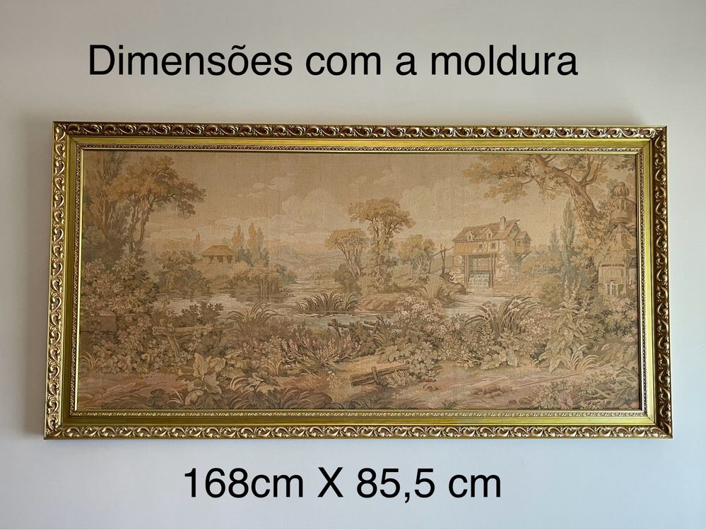 Tapecaria autentica Gobelin com motivos bucólicos de época