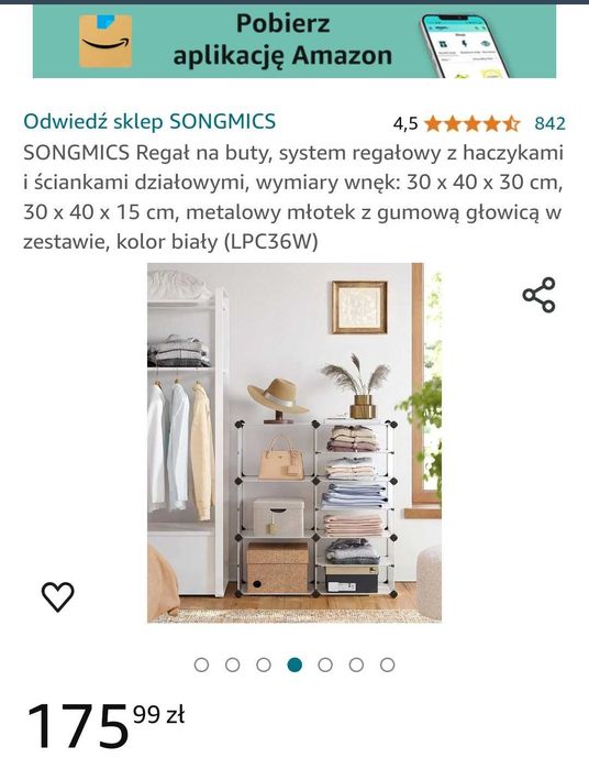 Regał na " buty"