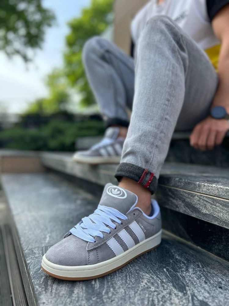 Кроссовки Adidas Campus grey white 36-45