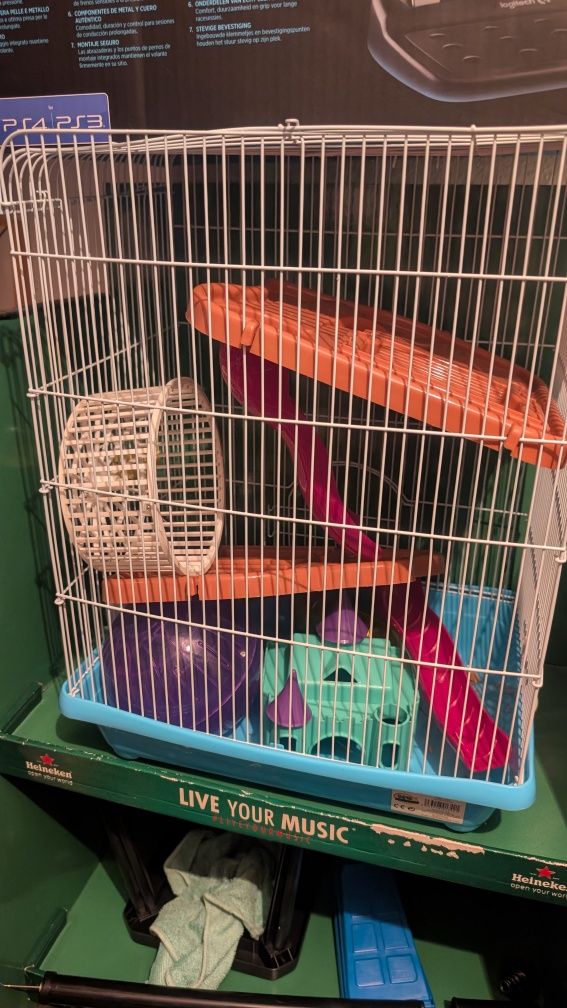 Gaiola Hamster com acessórios