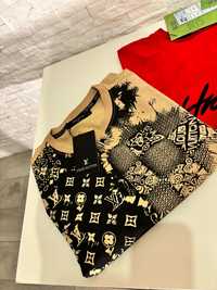 Nowe męskie koszulki Louis Vuitton beż xxl