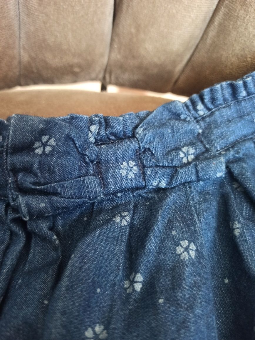 Spódniczka ala jeans, Cool Club/Smyk 122 cm w kwiatki