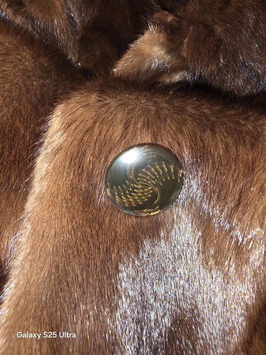 Casaco de pele de vison verdadeiro